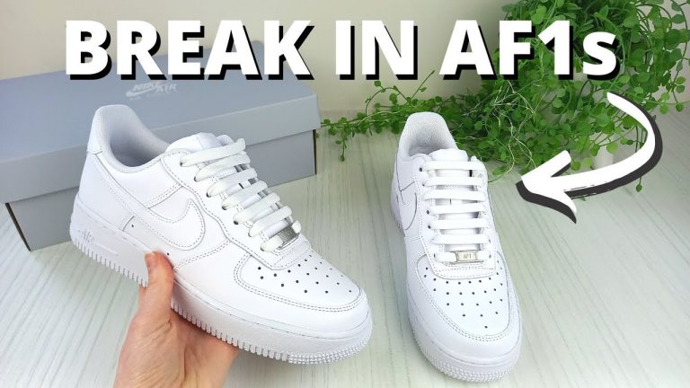 Master The Art: Breaking In Air Force Ones